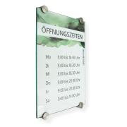 Tuerschild VITRUM P Glasschild fuer Buero DIN A3